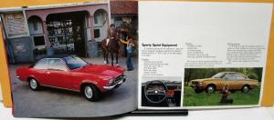 1974 Opel Rekord GM Foreign Dealer Sales Brochure European Original Rare