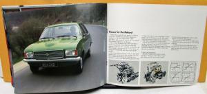 1974 Opel Rekord GM Foreign Dealer Sales Brochure European Original Rare