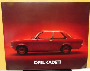 1974 Opel Kadett GM Foreign Dealer Sales Brochure European Original Rare
