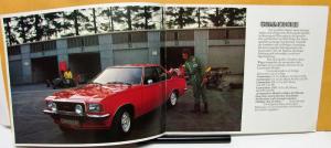 1974 Opel Commodore GS/E GS GM Foreign Sales Brochure European Original Rare