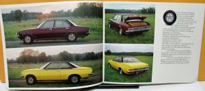 1974 Opel Commodore GS/E GS GM Foreign Sales Brochure European Original Rare
