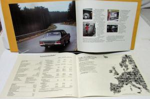 1975 Opel Admiral GM Foreign Dealer Sales Brochure German Text Rare
