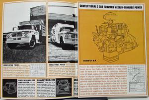 1963 Dodge Diesel Trucks Med Ton Model PD & PC 500 600 Sales Folder Original