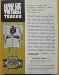1964 Dodge Dump Trucks D & C & CT Medium & Heavy Duty Models Sales Brochure
