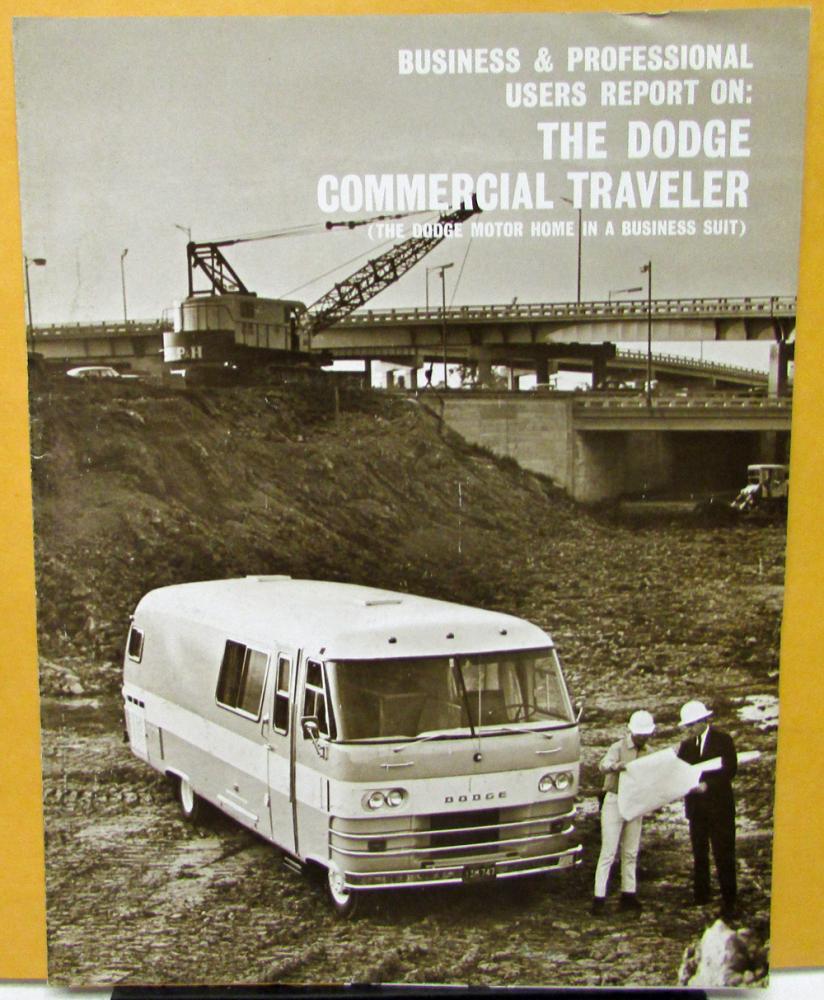 1960s Dodge Motor Home Commercial Traveler Business Professional Sales Folder
