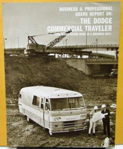 1960s Dodge Motor Home Commercial Traveler Business Professional Sales Folder