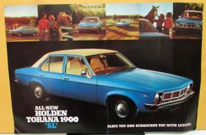 74 Holden Torana 1900 SL Dealer Sales Sheet Large Foreign Original GM Rare