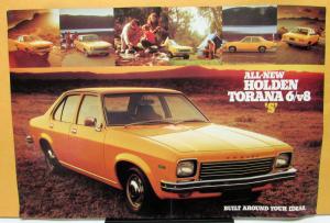 1974 Holden Dealer Sales Sheet Large Foreign Original GM Torana 6/v8 S