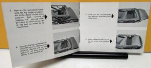 1960 Cadillac Convertible Top Owners Operation & Care Manual GM Hydro-Lectric