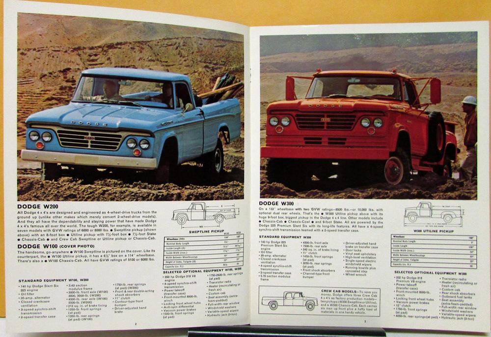 1964 Dodge 4wd Trucks W Models Wm300 Military Type Sales