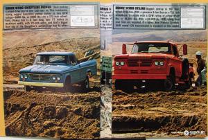 1964 Dodge 4WD Trucks W Models & WM300 Military Type Sales Folder Original