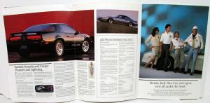 1989 Pontiac Turbo Trans Am Indy 500 Pace Car Brochure