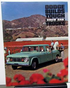 1965 Dodge Crew Cab Low & Medium Ton Truck Sales Brochure Original Dtd 3/65