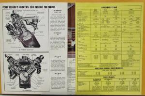 1965 Dodge Truck Conventional Medium Tonnage D Series Sales Folder Original
