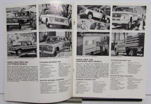 1965 Dodge Crew Cab Truck D200 400 500 600 700 W200 500 Sales Brochure Original