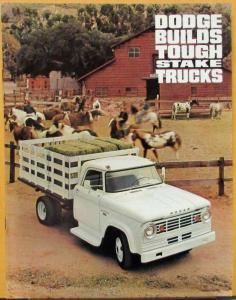1965 1966 Dodge Stake Truck Low & Medium Tonnage Sales Brochure Rev 7 65