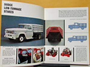 1965 1966 Dodge Stake Truck Low & Medium Tonnage Sales Brochure Rev 7 65