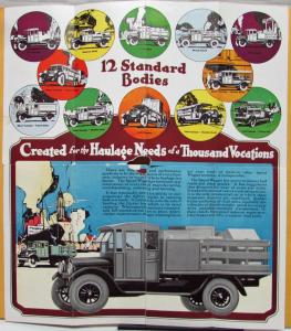 Canadian 1924 1925 REO Speed Wagon Truck World Leader Sales Folder Brochure