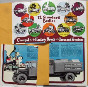 Canadian 1924 1925 REO Speed Wagon Truck World Leader Sales Folder Brochure