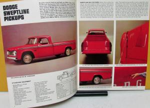 1966 Dodge Pickup Truck Sweptline Utiline Sports Special Camper Sales Brochure