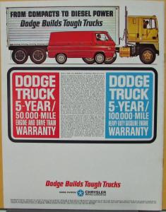 1966 Dodge Pickup Truck Sweptline Utiline Sports Special Camper Sales Brochure