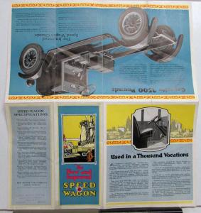 1926 1927 REO Speed Wagon Truck New Improved Sales Folder Brochure