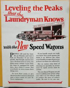 1927 REO Speed Wagon Truck Sales Brochure Laundryman