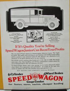 1927 REO Speed Wagon Truck Sales Brochure Laundryman