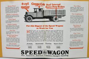1927 REO Speed Wagon Truck Sales Brochure Coal Merchant