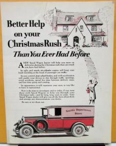 1927 REO Speed Wagon Truck Sales Brochure Christmas Rush