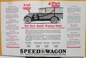 1927 REO Speed Wagon Truck Sales Brochure Christmas Rush