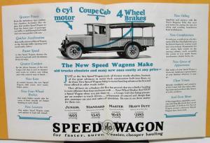 1927 REO Speed Wagon Truck Sales Brochure Hardware Store
