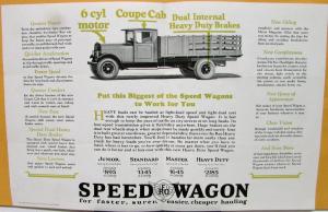 1927 REO Heavy Duty Speed Wagon Truck Sales Brochure