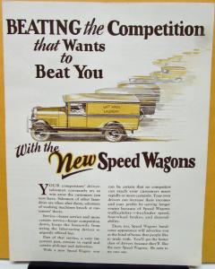 1927 REO Speed Wagon Truck Sales Brochure Laundryman Competition