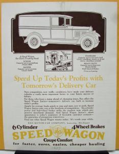 1927 REO Speed Wagon Truck Sales Brochure Laundryman Competition