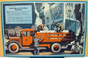 1927 REO Speed Wagon Building & Contractor Truck Sales Brochure
