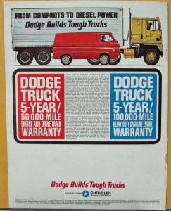 1966 Dodge Truck Med Ton Conventional D400 D500 D600 D700 Sale Brochure Rev 7 65