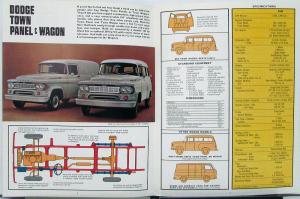 1965 1966 Dodge Truck Panel Wagon Models D100 Sales Folder REV