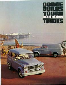 1965 Dodge Panel Wagon Truck Models D100 Sales Folder Original Dtd 3 65