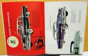 1954 De Soto Canadian Dealer Sales Brochure Firedome V8 Powermaster 6 Rare