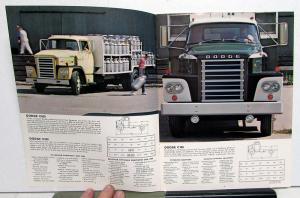 1966 Dodge Med Tonnage Cab Fwd Trucks C500 C600 C700 Color Sales Brochure REV