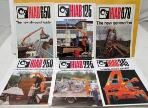 Vintage HIAB-FOCO Hydraulic Loader Commercial Truck Pic-Up Arm 12 Brochures