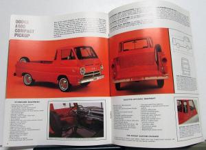 1966 1967 Dodge Truck Compact A100 Van Pickup Original Sales Brochure Revised