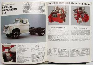 1967 Dodge Truck High Tonnage Gasoline Models D C CT Sales Brochure Orig