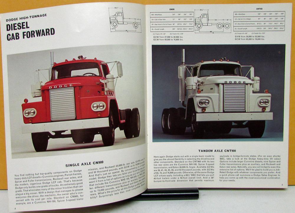 1967 Dodge High-Tonnage Diesel Trucks Sales Brochure