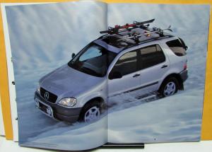 1998 Mercedes-Benz Dealer Prestige Sales Brochure M-Class 4 Wheel Drive SUV