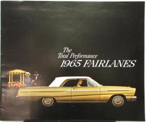 1965 Ford Fairlane Total Performance Sales Brochure