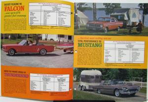 1965 Ford Car Truck RV Brochure F 100 250 350 Van Wagon Trailoring Tips Original