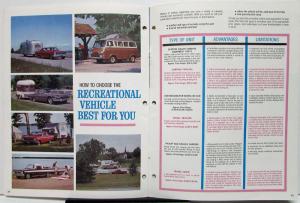 1965 Ford Car Truck RV Brochure F 100 250 350 Van Wagon Trailoring Tips Original