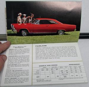 1966 Ford Lincoln Mercury Employee Stockholder Sales Brochure Mustang TBird